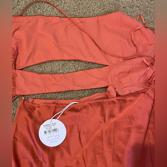 Never worn Forelle One Shoulder Cut Out Midi Dress - Picture 9 of 11